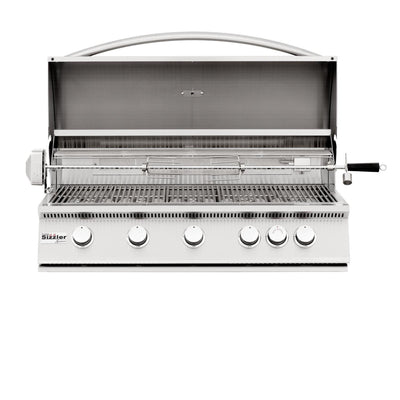 Summerset Sizzler - 40-Inch 5-Burner  Built In Grill - Liquid Propane Gas- SIZ40-LP