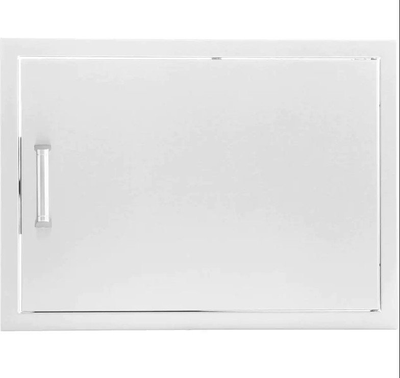 Eloquence 28-Inch Stainless Steel Reversible Single Access Door, Horizontal, Contempo - Eloquence-260-SH-2417 + Eloquence-350H-Handle