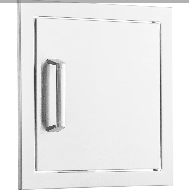 Eloquence 12-Inch Stainless Steel Reversible Single Access Door Contempo - Eloquence-260-SH-12X12 + Eloquence-350H-Handle