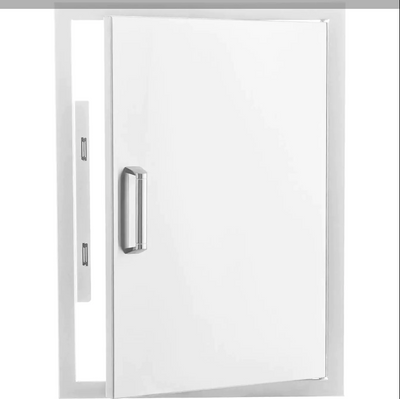 Eloquence 21-Inch Stainless Steel Reversible Single Access Door, Vertical, Contempo - Eloquence-260-SV-1724 + Eloquence-350H-Handle