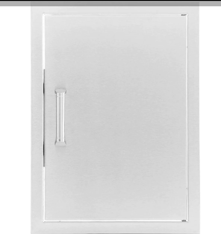 Eloquence 18-Inch Stainless Steel Reversible Single Access Door, Vertical, Contempo - Eloquence-260-SV-1420 + Eloquence-350H-Handle