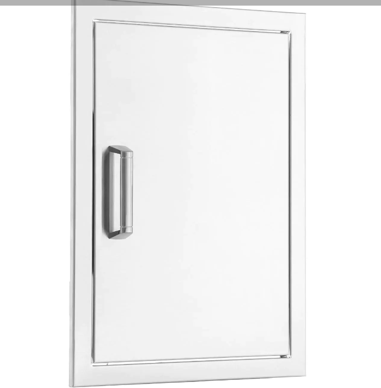 Eloquence 18-Inch Stainless Steel Reversible Single Access Door, Vertical, Contempo - Eloquence-260-SV-1420 + Eloquence-350H-Handle