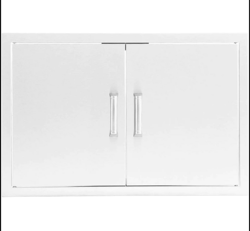 Eloquence 25-Inch Stainless Steel Double Access Door, Traditional - Eloquence-260-AD25 + Eloquence-350H-Handle (2)