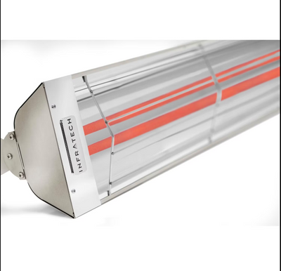 Infratech WD-Series 61 1/4-Inch 6000W Dual Element Electric Infrared Patio Heater, 480V, Stainless Steel - WD6048SS