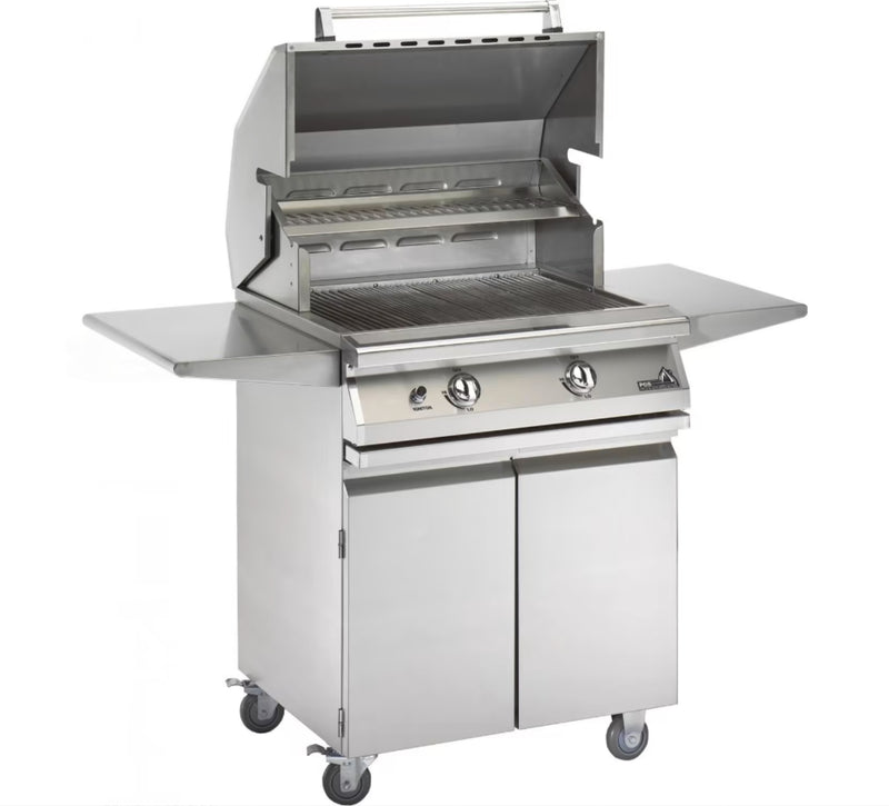 PGS Legacy Newport Gourmet - 30-Inch 2-Burner Freestanding Grill - Natural Gas with Rotisserie - S27RNG + S27CART