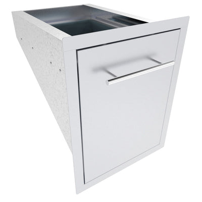 Sunstone 16 Inch Texan Series Large Trash Drawer with an ABS Trash Bin Included - TEX-16TRD