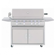 Summerset TRL - 38-Inch 4-Burner Freestanding Grill with Rotisserie - Natural Gas - TRL38-NG + CART-TRL38