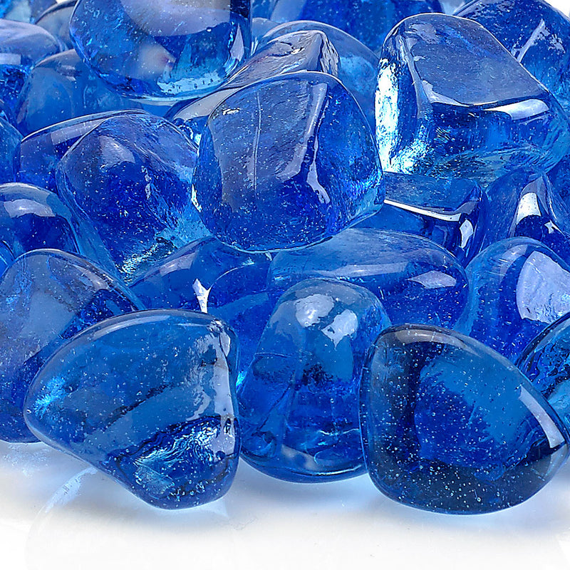 American Fire Glass Midnight Blue Luster, 10 lb. Jar Zircon Luster - ZIRMIDBLLST10J